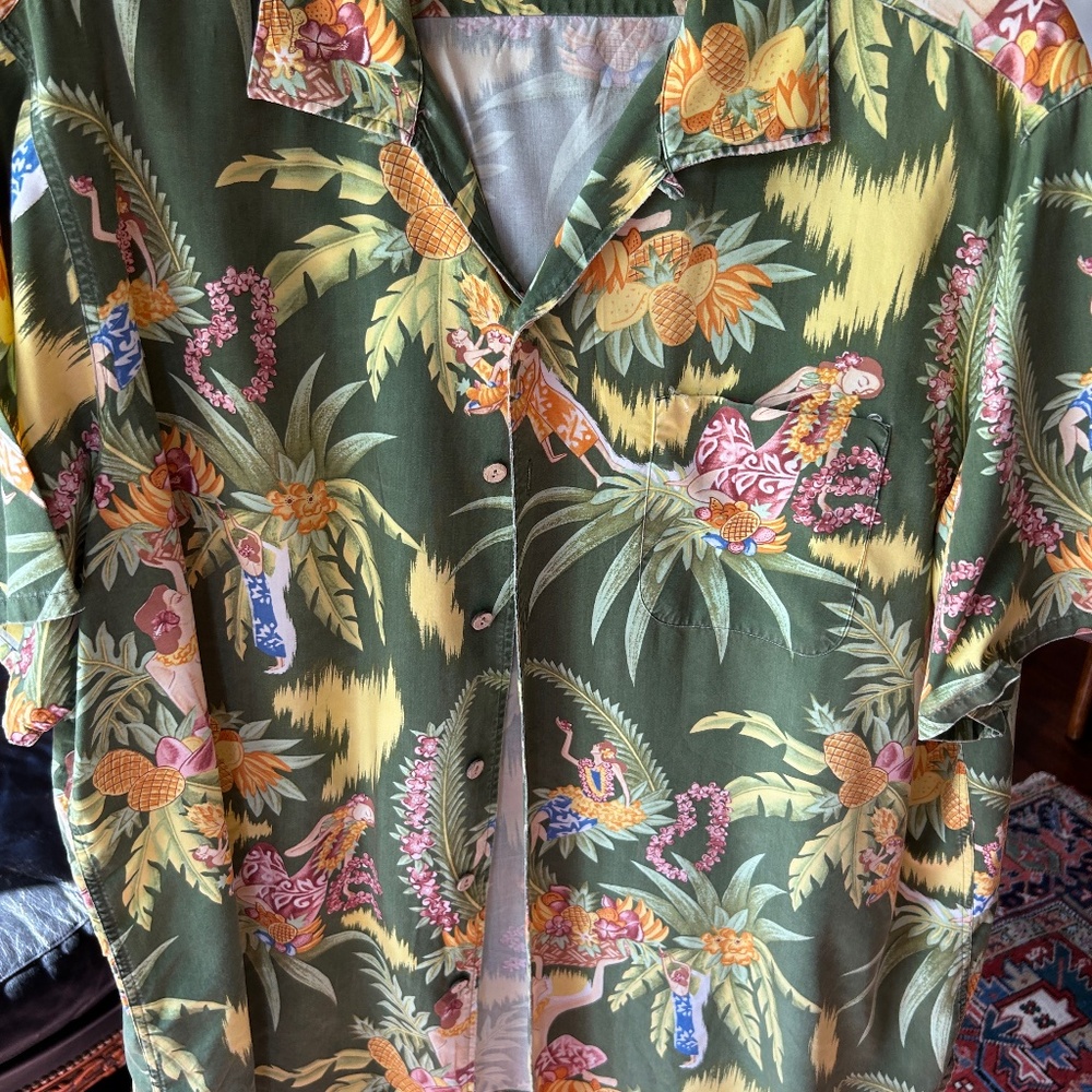 RALPH LAUREN CAMP SHIRT XL